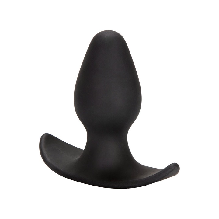 CalExotics anális dugó, fekete, kis méretű, orvosi szilikonból