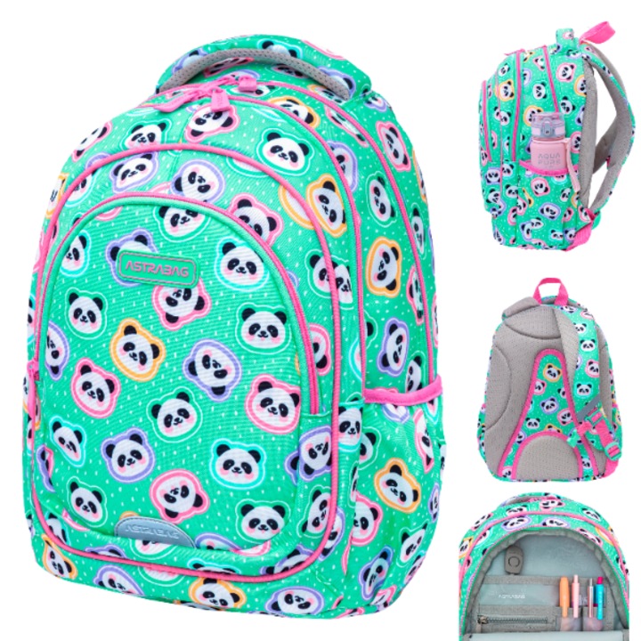 Ученическа раница, Astra, Панди, AB330, 39 х 28 х 15 см