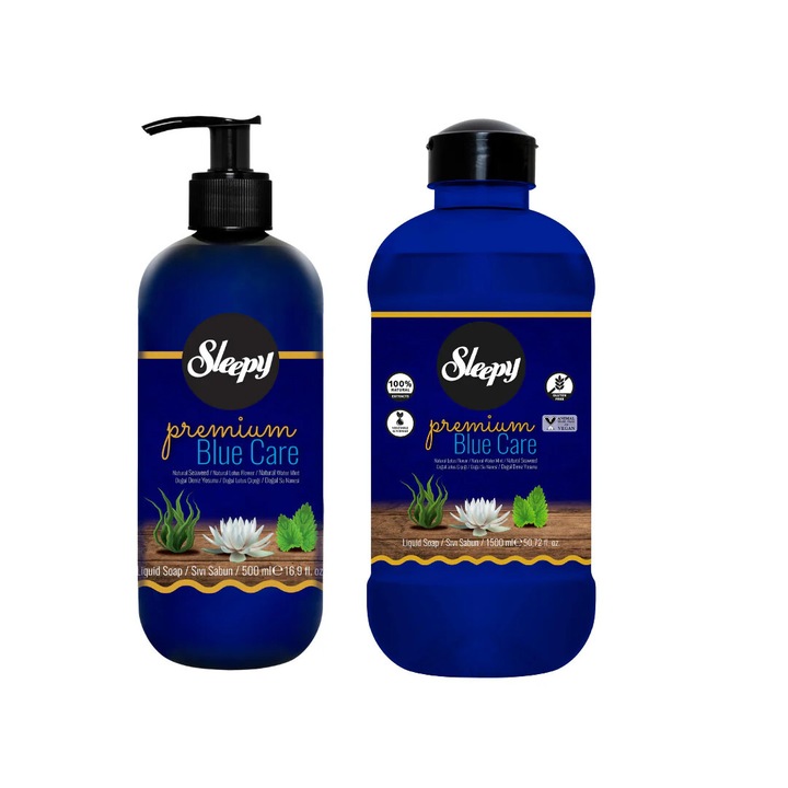 Течен сапун Sleepy Premium Blue Care 2 л