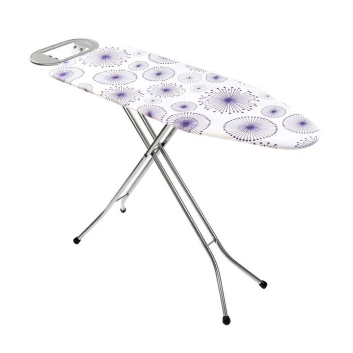 Masa de Calcat ONE Studio Casa, Plianta, Reglabila, Alb cu Imprimeuri, 110x38x90cm