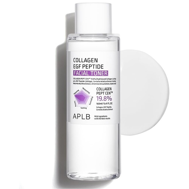 Toner facial hidratant cu peptide EGF si colagen APLB, 160 ml