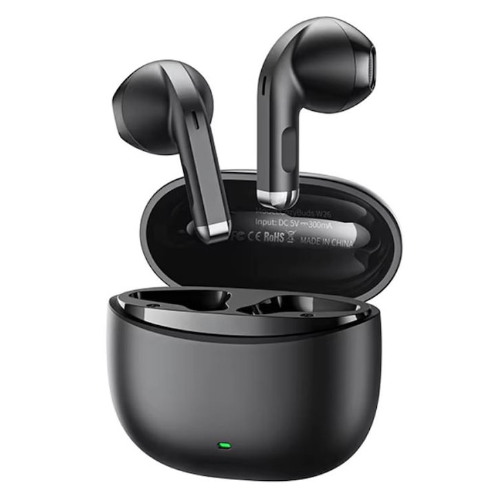 REMAX W26 Bluetooth fülhallgató, 4 órás akkumulátor-üzemidő, 250mAh kapacitás, fekete