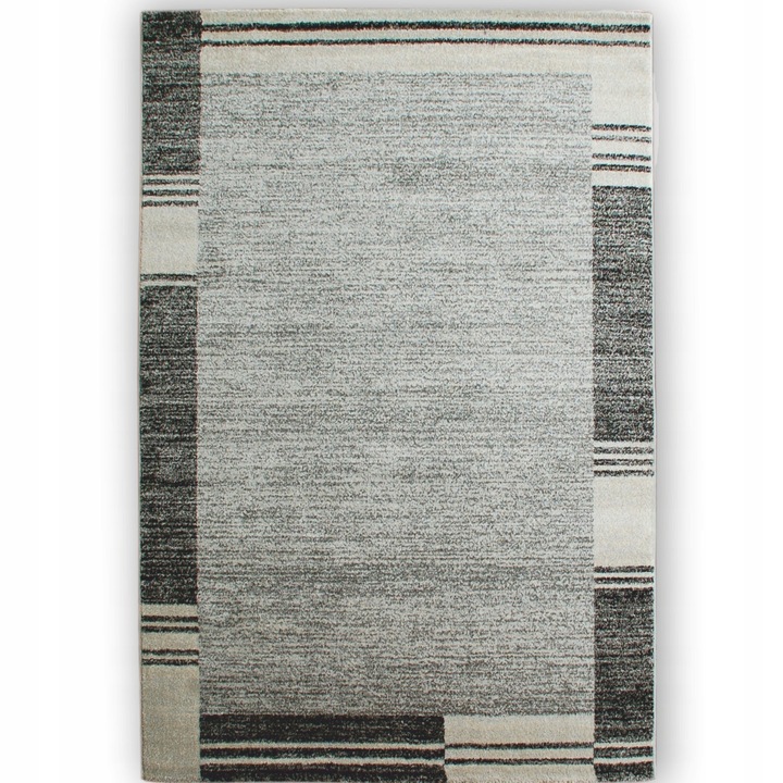 Covor, Seta Hali, LARA E443A_FTB67 GREY, 80x150 cm, Gri, Destinat Pentru Living, Dormitor, Hol, Bucatarie, Material Polipropilena, Design Geometric, Calitate Inalta, Rezistent La Pete, Usor De Intretinut, 1.5 kg