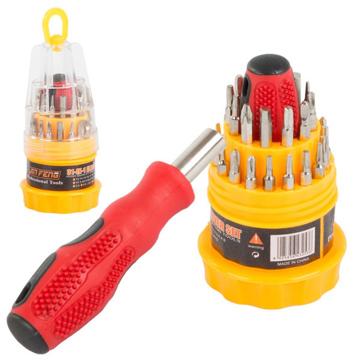 Прецизна магнитна отвертка torx, 31 броя за телефони и друга електроника