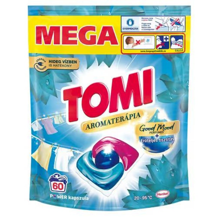 Tomi Power Caps Aromaterapie Capsule de rufe Lotus&Migdale 60buc