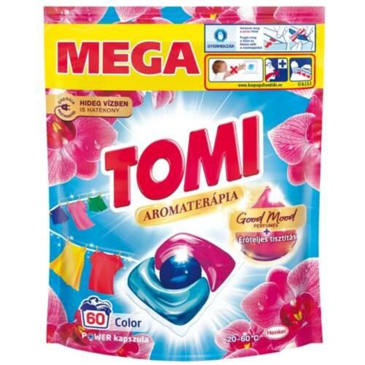 Tomi Power Caps Aromaterapie Capsule de rufe Orhidee&Macadamia 60 buc