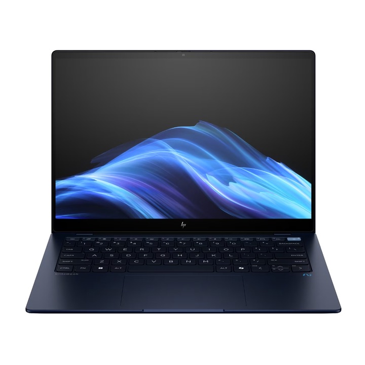 HP EliteBook Ultra G1q laptop, Qualcomm Snapdragon X Elite X1E-78-100 processzorral, 14" 2.2K érintőképernyős, 32GB, 1TB SSD, Qualcomm Adreno Graphics, Win11 Pro, kék