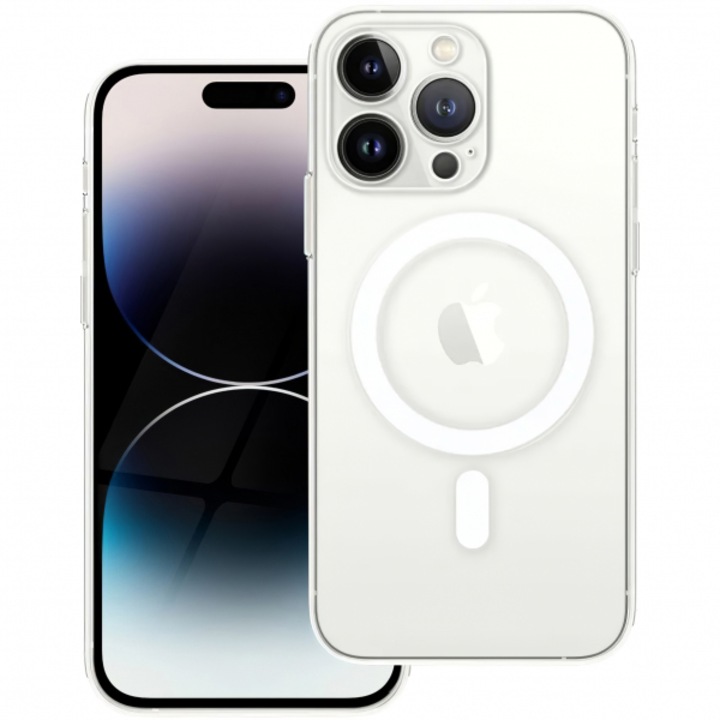 Husa MagSafe pentru Apple iPhone 14 Pro, Clear, Transparenta