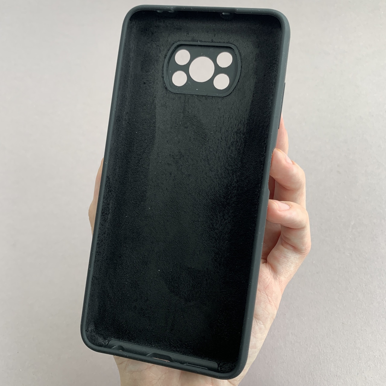 Husa telefon compatibila cu Xiaomi Poco X3 / X3 NFC / X3 Pro, Soft Silicone Premium, Anti-Soc, Protectie camera, Microfibra interior ( catifea ), Margini Ridicate pentru Protectia Ecranului, Negru