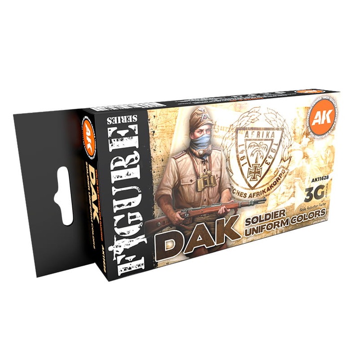 3Gen Acrylics festékkészlet DAK Soldier Uniform Colors, AK Interactive, 6x17ml