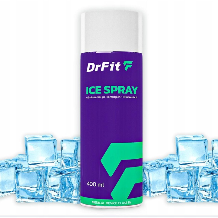 Spray de gheata cu mentol amelioreaza leziunile umflate 400 ml DrFit