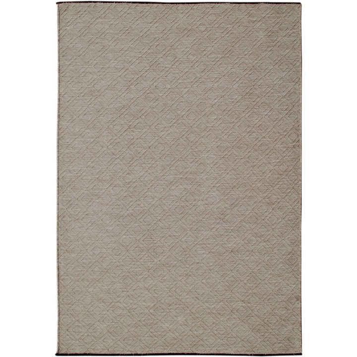 Covor Exterior, Seta Hali, PATIO S0084 / RL101 BEIGE, 80x150 cm, Nuante Bej, Destinat Pentru Exterior, Material Bumbac 65%, Polipropilen 35%, Design Clasic, Fund Antiderapant, Calitate Superioara, Rezistent La Pete, Usor De Intretinut, 1.2 kg