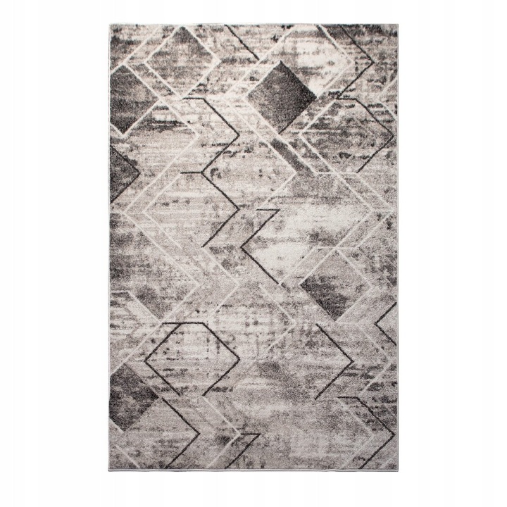 Covor, Seta Hali, PERLAGE 3039-244, 200x300 cm, Bej/Gri Inchis, Destinat Pentru Camera De Zi, Dormitor, Hol, Bucatarie, Material Polipropilen, Design Geometric, Calitate Superioara, Rezistenta La Pete, Usor De Intretinut, 1.2 kg