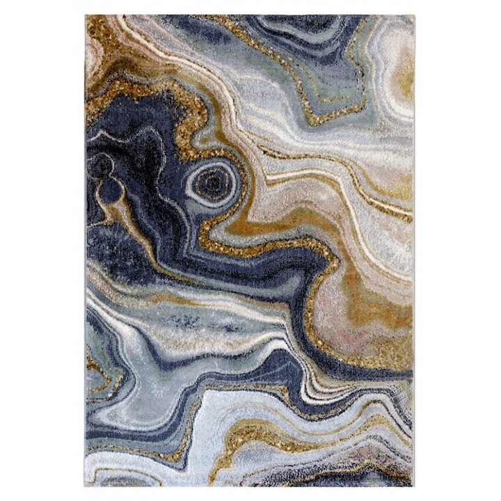 Covor, Seta Hali, PLEASURE L631A_GCA5F, 80x150 cm, Multicolor, Destinat Pentru Living, Dormitor, Hol, Bucatarie, Material Poliester, Design Abstract, Calitate Superioara, Rezistent La Pete, Usor De Intretinut, 1.5 kg