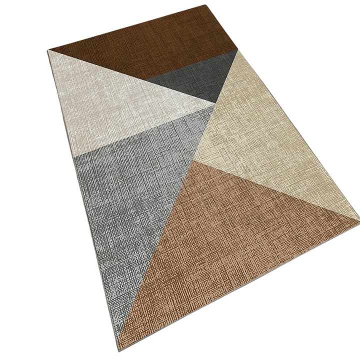 Covor multicolor Phell, 80 x 150 cm, poliester, lavabil, antiderapant