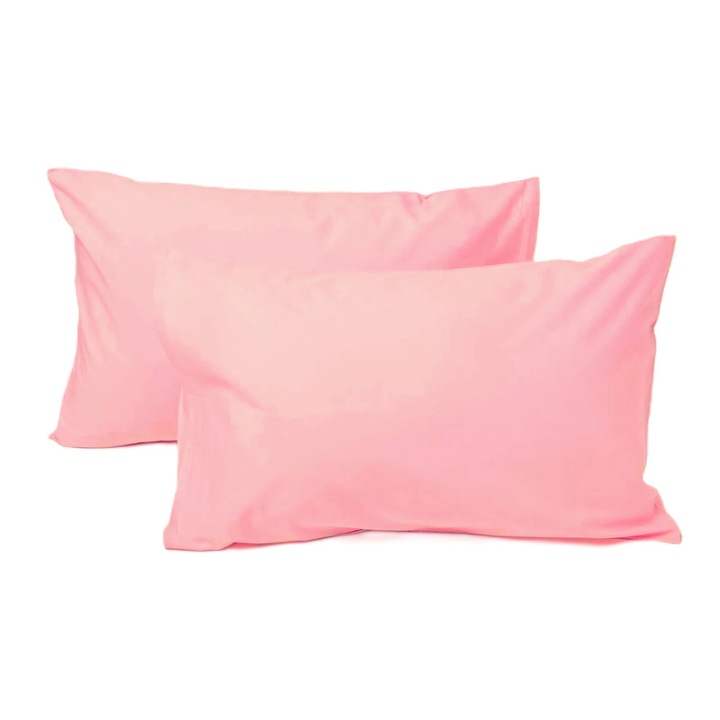 Set 2 Fete de perna Kotonia Home Hotel, 100% bumbac, Olandina color, dimensiunea 50x70 cm, roz pal