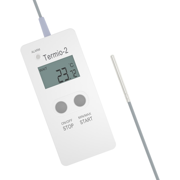 Termometru Termoprodukt, Termio-2, IP65, cablu 1m, sonda ST-05 50mm