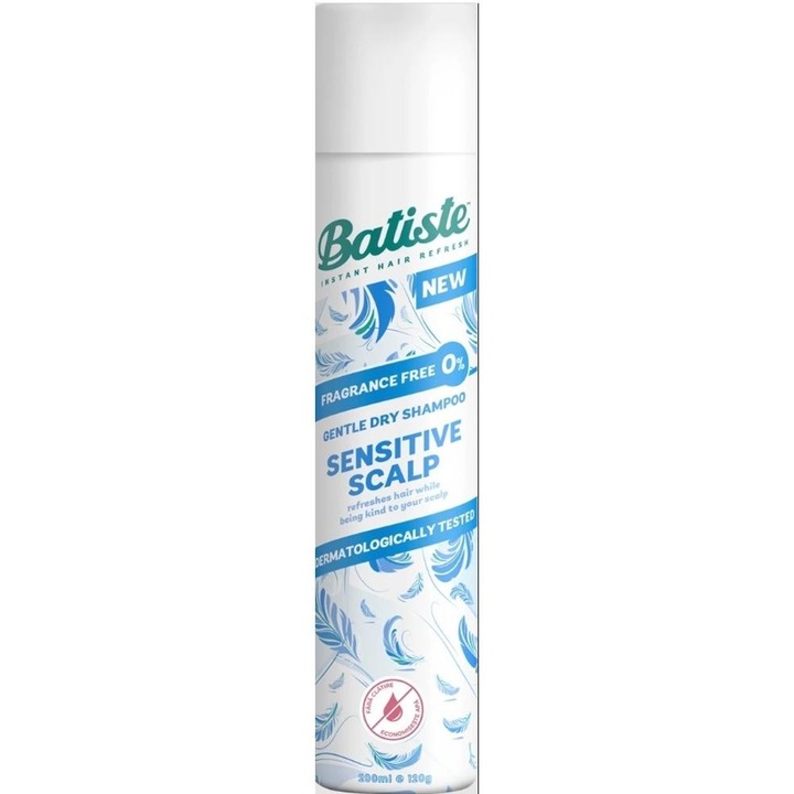 Set 2 x Sampon Uscat Batiste, pentru Scalp Sensibil, 200 ml
