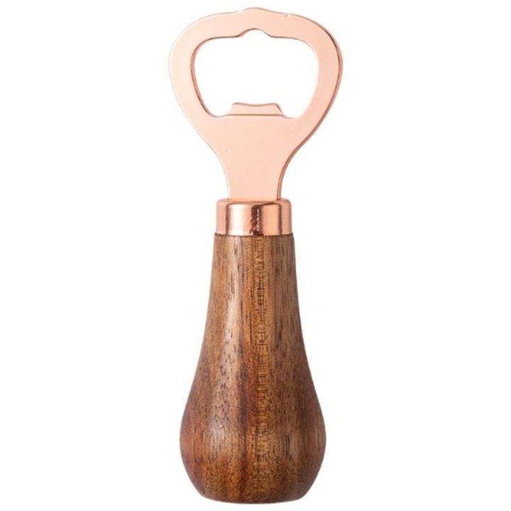 Отварачка от неръждаема стомана с дървена дръжка, 16.5x3.8см, ергономичен дизайн, устойчива на ръжда