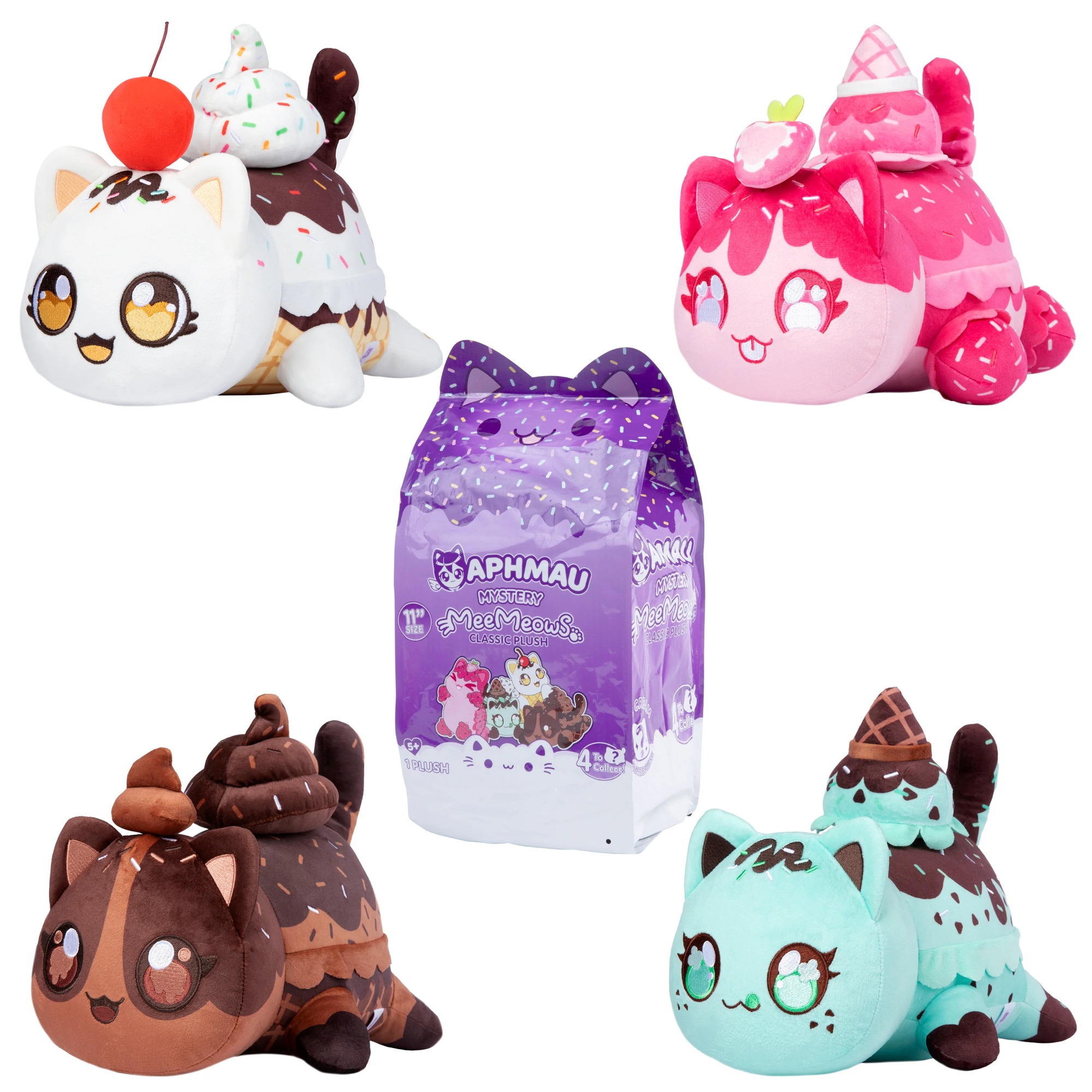 maumaumau様 Plus Aphmau 28 cm MeeMeow Mystery Plush Ice Cream Seria Inghetata