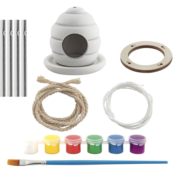 Set creativ - Casuta pasarilor cu clopotel de vant