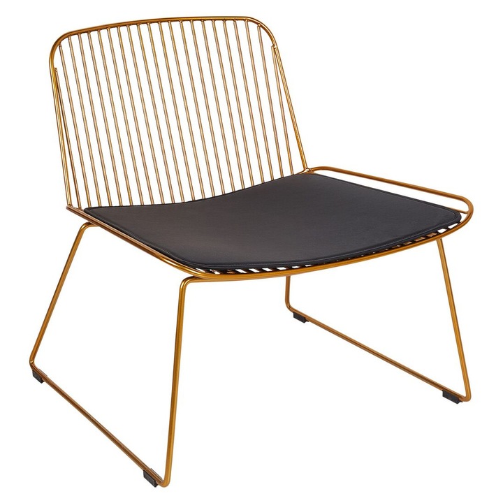 Scaun dining Snorum Metal Auriu