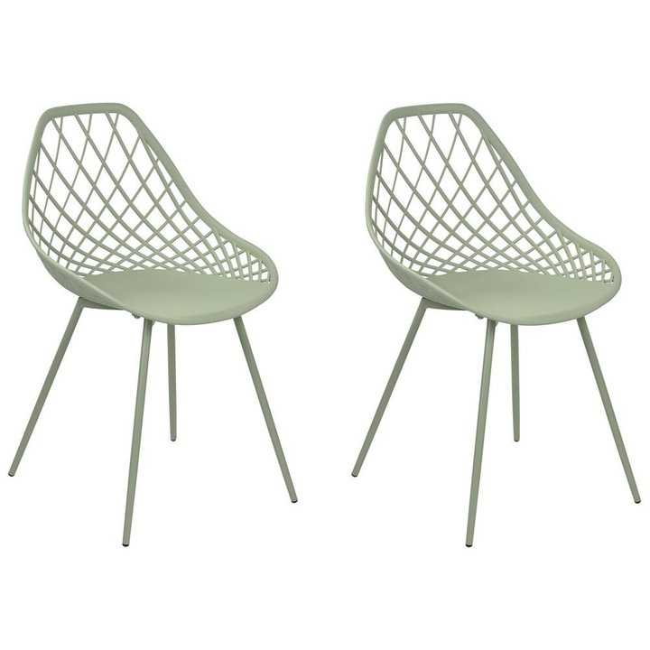 Set de 2 scaune dining Canton ii Verde
