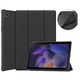 Husa tableta compatibila cu Samsung Galaxy Tab A8 SM-X205, piele, cu suport 3 pliuri, neagra