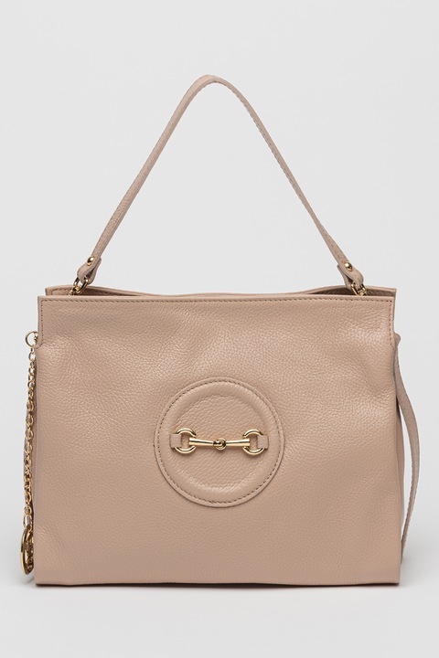 Antonia Moretti, Bőr válltáska levehető kiegészítővel, Púderrózsaszín