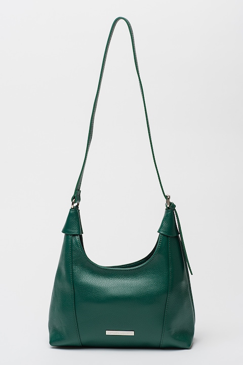 Antonia Moretti, Geanta din piele cu bareta de umar, Verde marin