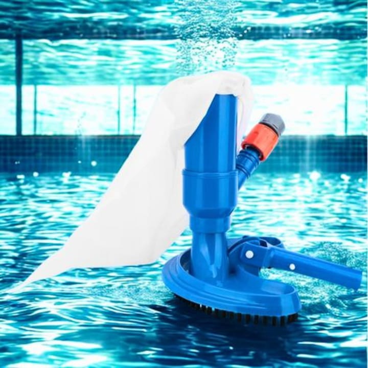 Комплект прахосмукачки за басейн с торбичка за многократна употреба – почистване без усилие