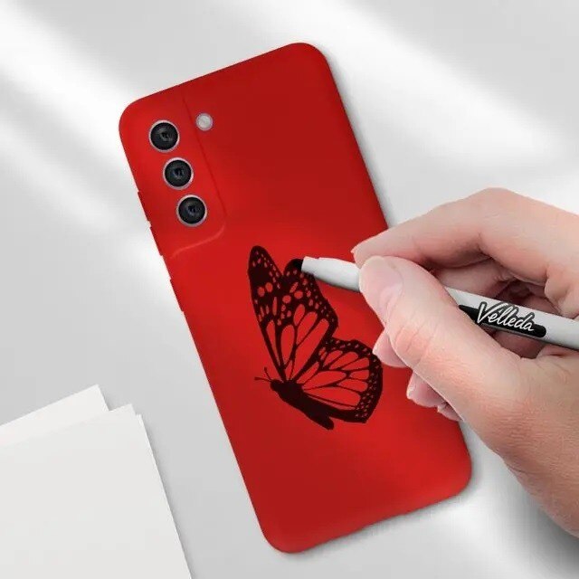 Husa protectie pentru Samsung S21 FE Liquid Silicone Rosu