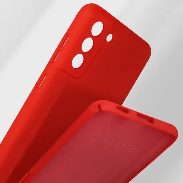 Husa protectie pentru Samsung S21 FE Liquid Silicone Rosu
