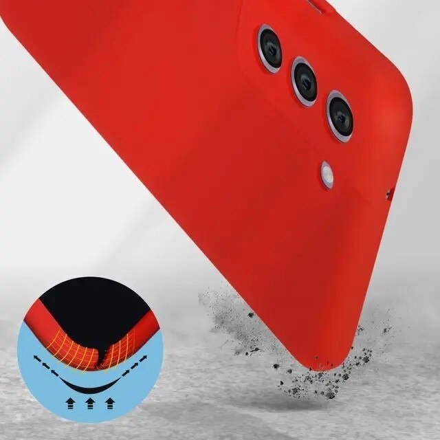 Husa protectie pentru Samsung S21 FE Liquid Silicone Rosu