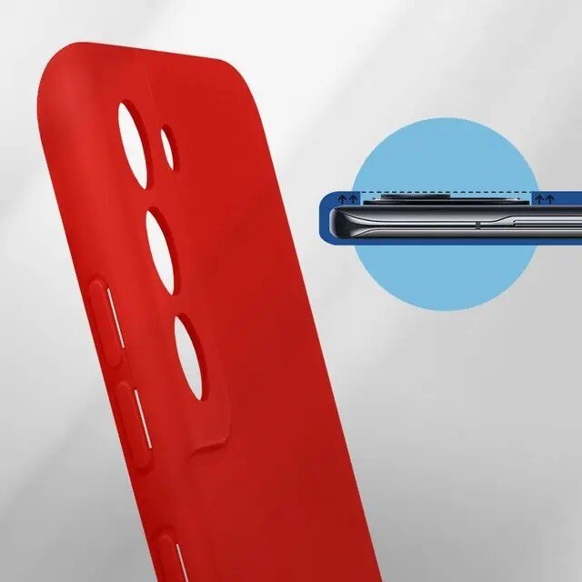 Husa protectie pentru Samsung S21 FE Liquid Silicone Rosu