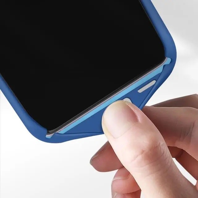 Husa protectie pentru Samsung S21 FE Liquid Silicone Albastru Inchis