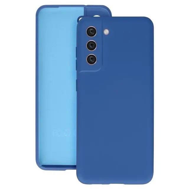 Husa protectie pentru Samsung S21 FE Liquid Silicone Albastru Inchis