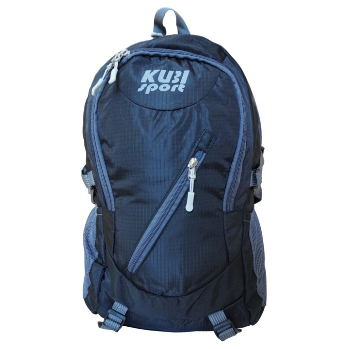 Uniszex sporthátizsák, 35L, fekete, méretek 26x17x50cm, vízálló anyag, KUBI