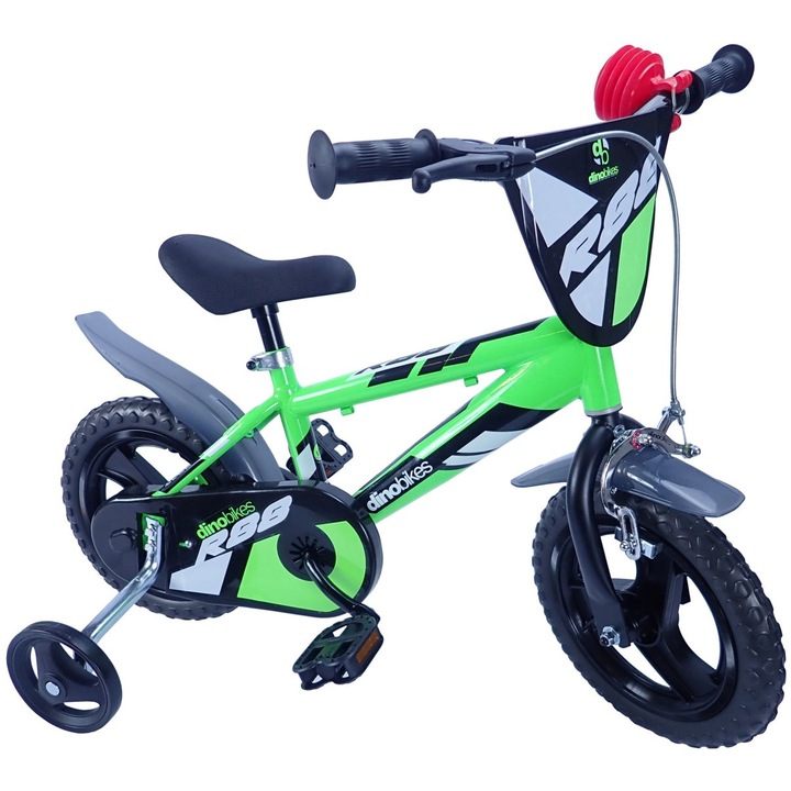 Детски велосипед Dino Bikes 12", 3-4 години, 87-110 см, бял, 6,8 кг