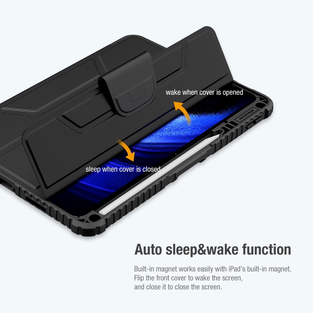 Husa tableta pentru Xiaomi Pad 6/6 Pro, NILLKIN Bumper Pro Camshield, piele + TPU, negru