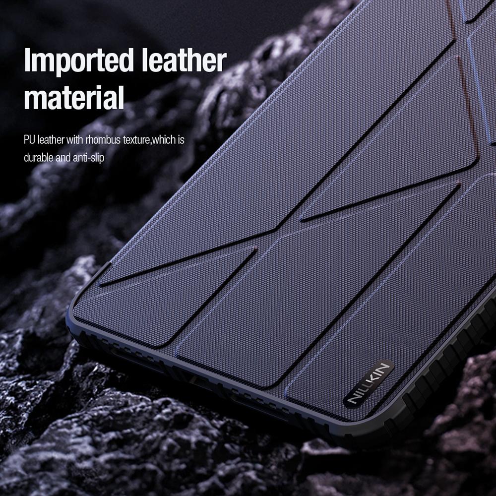 Husa tableta pentru Xiaomi Pad 7 / Pad 7 Pro, Nillkin Bumper Pro Camshield, din piele, cu suport, inchidere magnetica, negru
