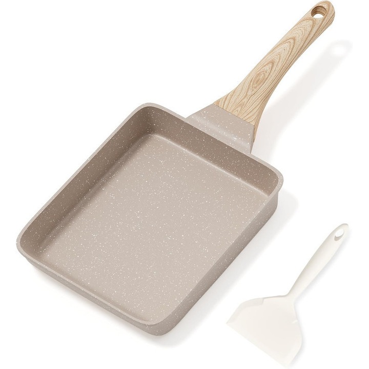 Тиган за яйца, Carote, незалепващ гранит, 4 чаши, 1л, за индукционен котлон