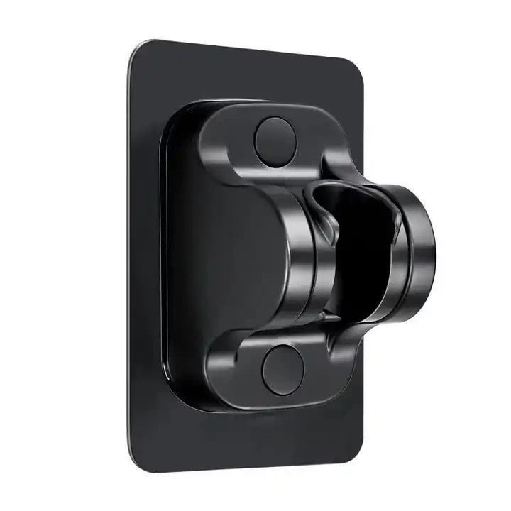 Suport pentru dus, negru, montare pe perete, unghi ajustabil, accesorii de baie