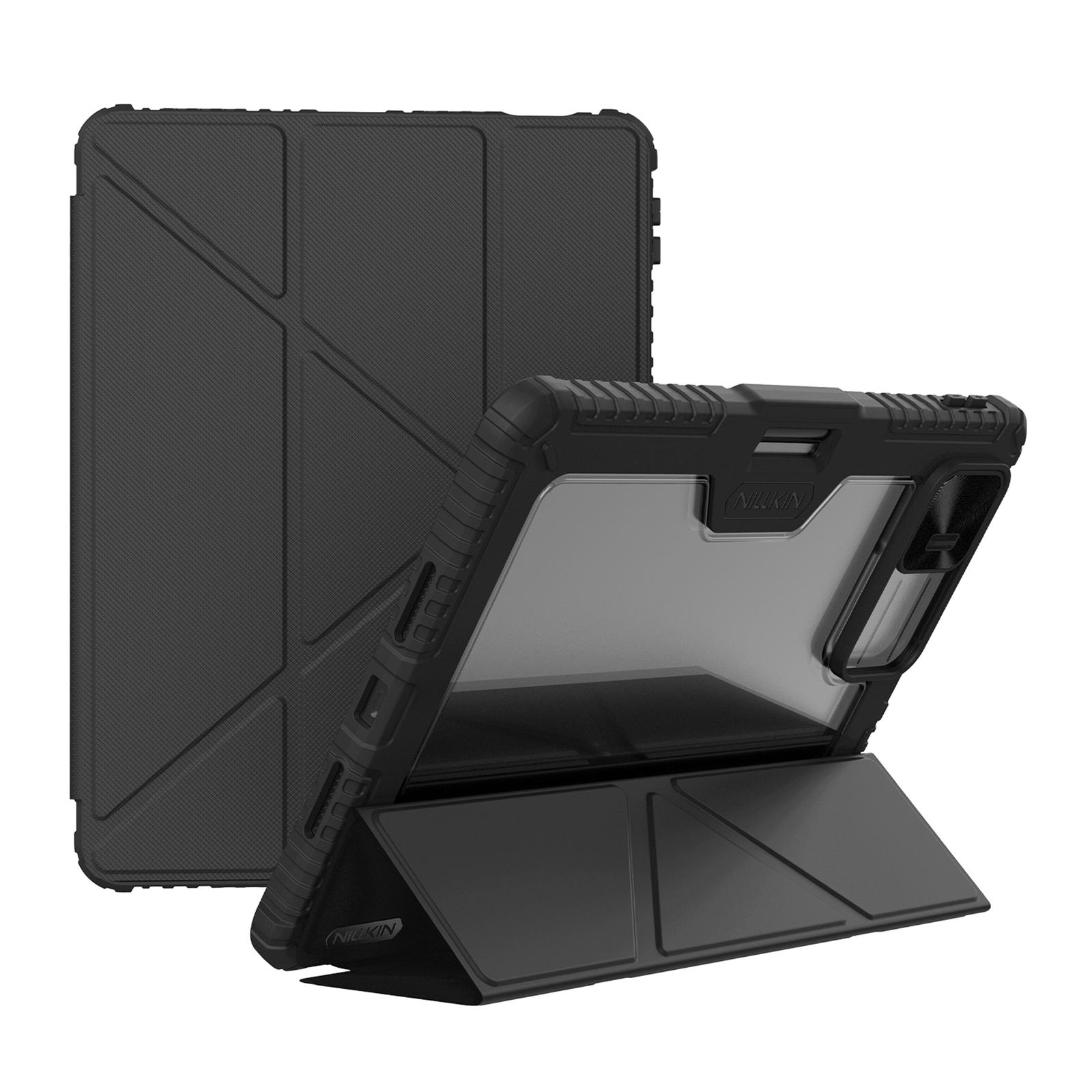 Husa tableta pentru Xiaomi Pad 7 / Pad 7 Pro, Nillkin Bumper Pro Camshield, din piele, cu suport, inchidere magnetica, negru