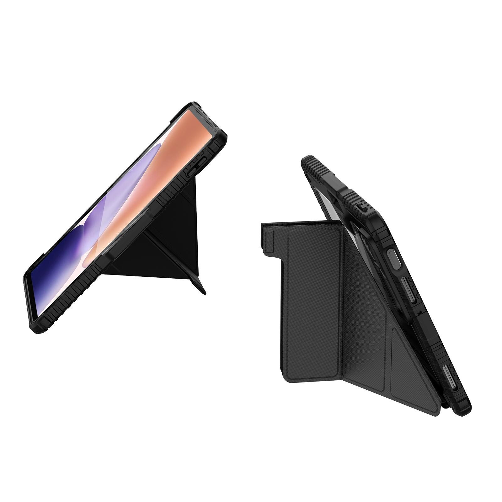 Husa tableta pentru Xiaomi Pad 7 / Pad 7 Pro, Nillkin Bumper Pro Camshield, din piele, cu suport, inchidere magnetica, negru