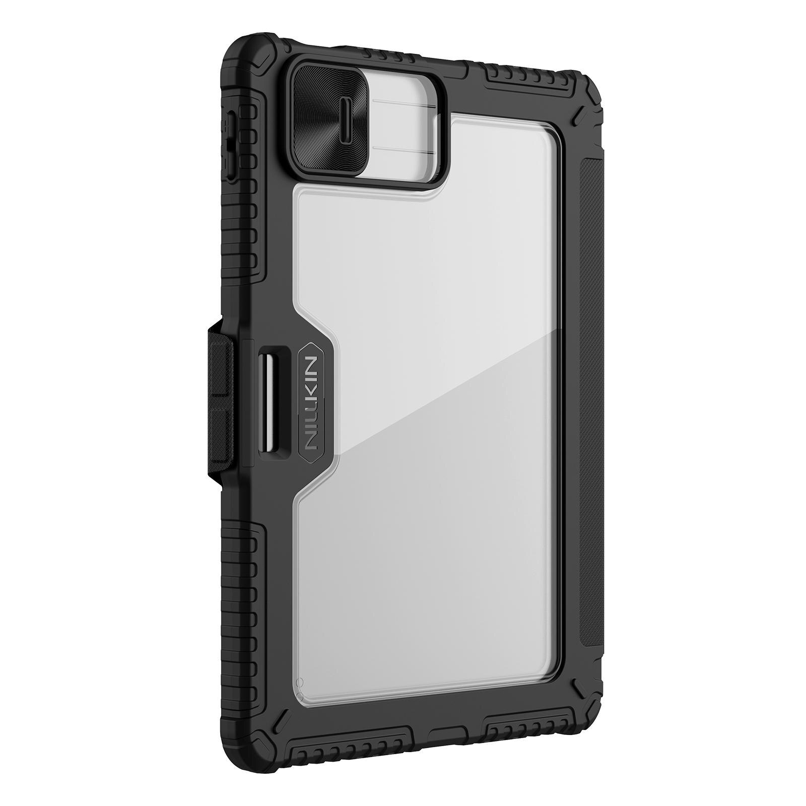 Husa tableta pentru Xiaomi Pad 7 / Pad 7 Pro, Nillkin Bumper Pro Camshield, din piele, cu suport, inchidere magnetica, negru