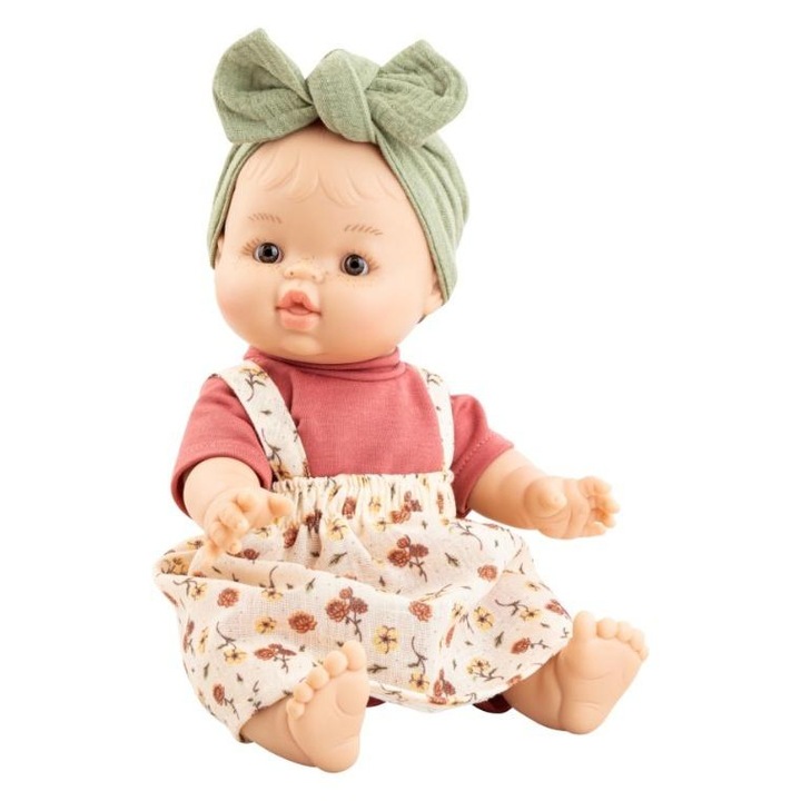 Papusa Gordi bobas Federica 34cm, Paola Reina, bluza, fusta, cutie ecologica