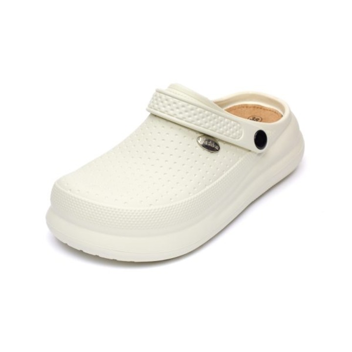 Дамски сабо Tellus, 1013, Бял, Бял, 38