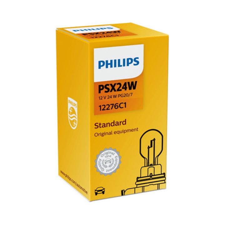 Bec auto PHILIPS 12276C1, 24W, 12V, PG20/7