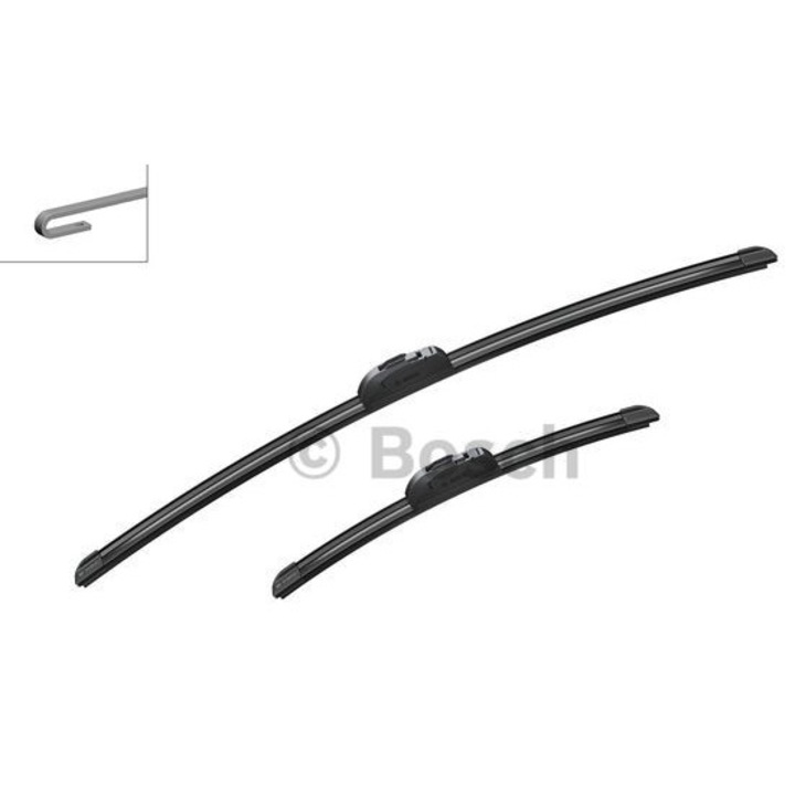 Комплект чистачки BOSCH, 650x360 мм, за автомобили с ляв волан, без шарнир